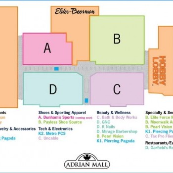 Adrian Mall - store list, hours, (location: Adrian, Michigan) | Malls ...