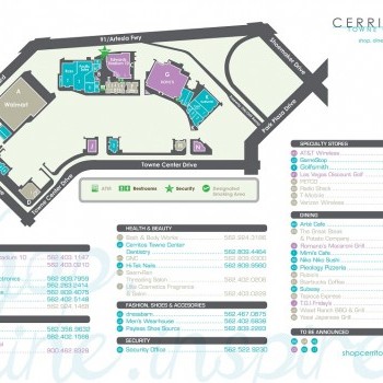 Los Cerritos Mall Map