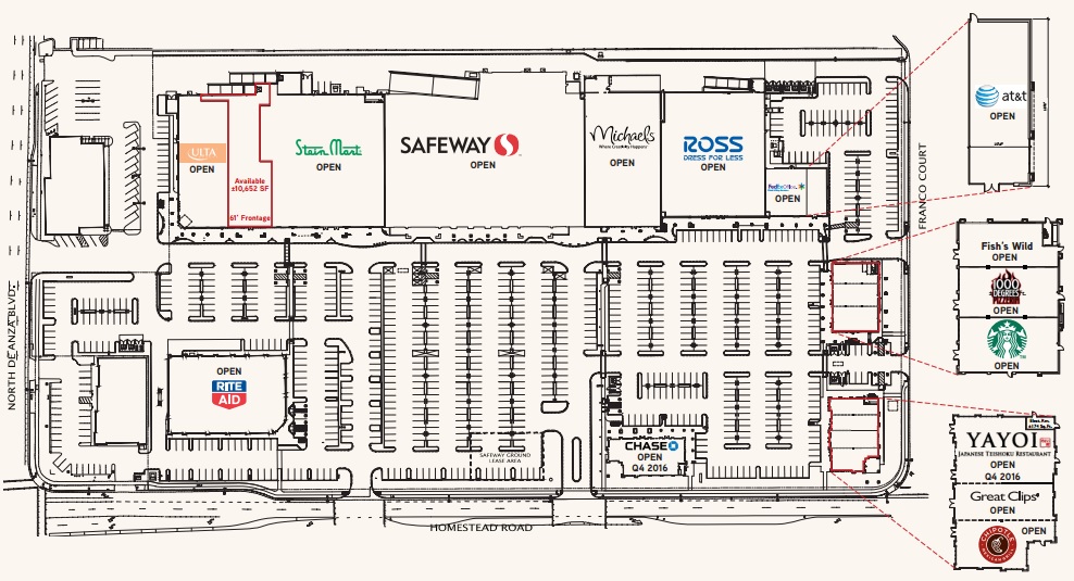 Safeway Store Layout Map Safeway In Homestead Square - Store Location, Hours (Cupertino, California)  | Malls In America