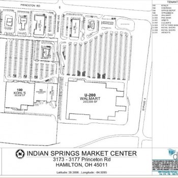 Plan of mall Indian Springs Market Center
