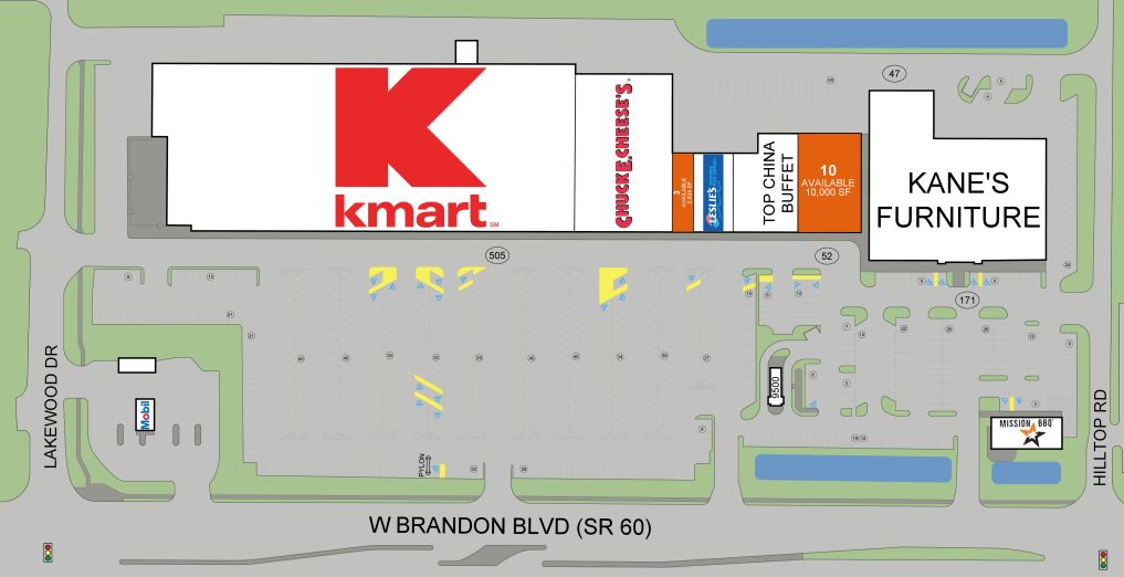 Brandon Town Center Mall Map - World Map