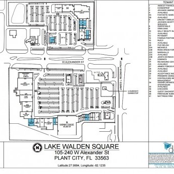 Lake Walden Square - store list, hours, (location: Plant City, Florida)  Malls in America