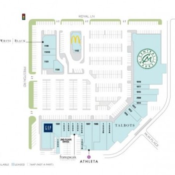 Plan of mall Preston Oaks