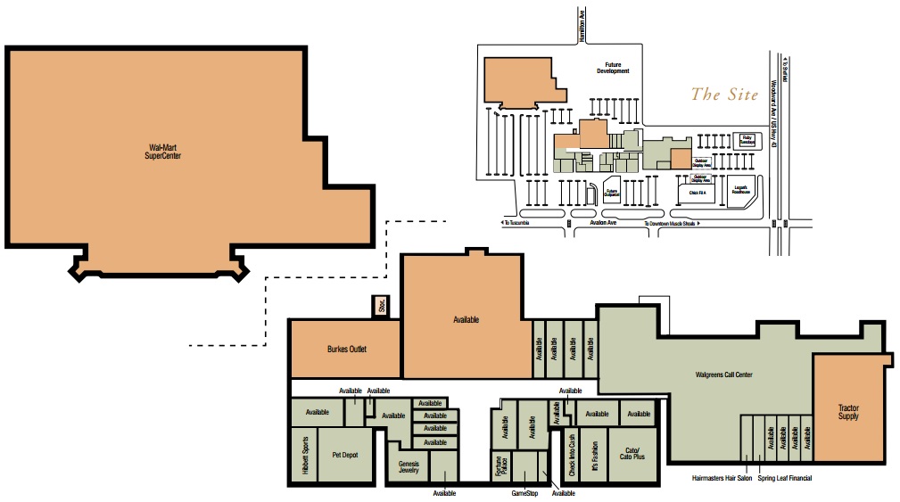 Southgate Mall Shopping Center - store list, hours, (location: Muscle ...