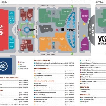 Map Of Westgate Mall - California southern Map